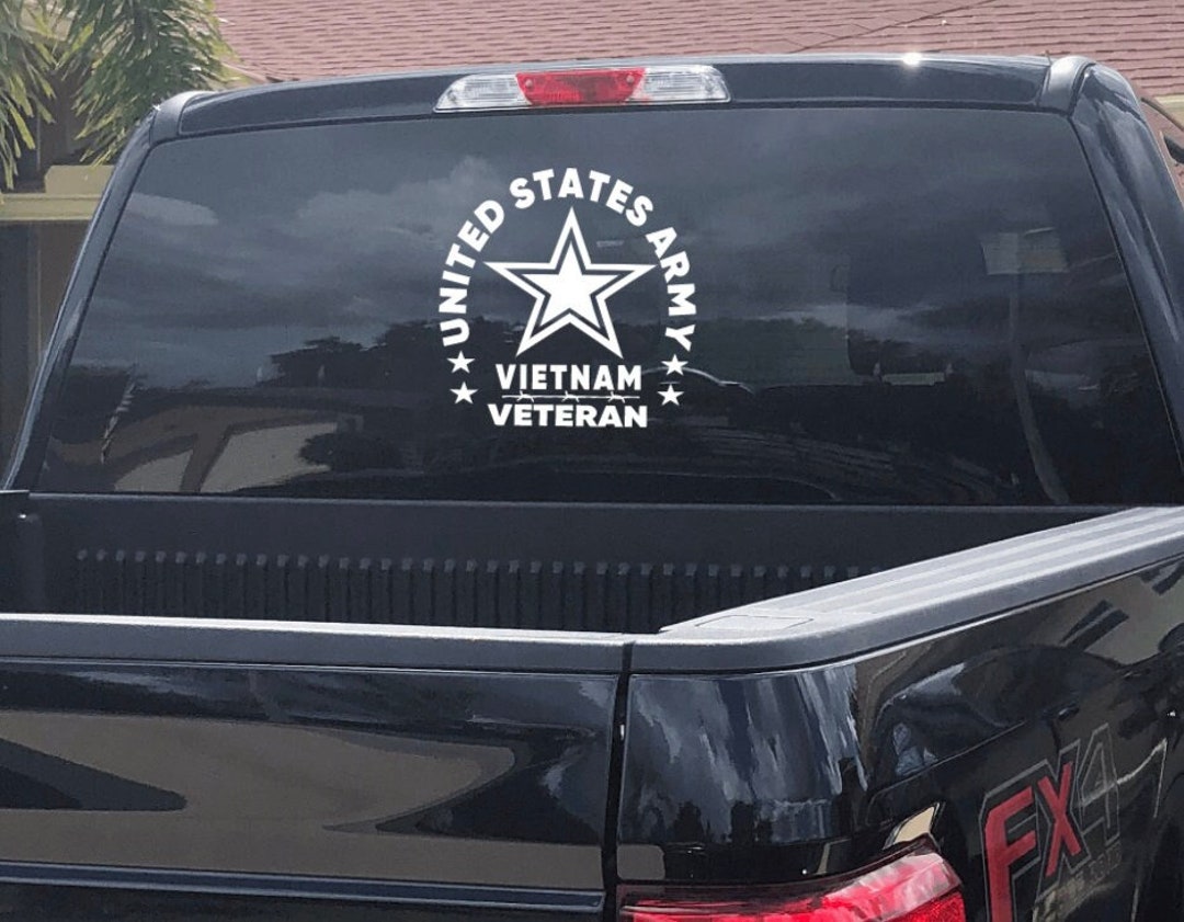 TRUCK DECAL USA - United States Army Vietnam Veteran - Large 9