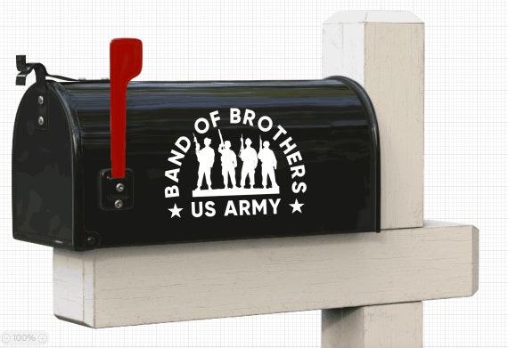 CUBIERTA DEL BUZON Ejercito de los Estados Unidos 2 calcomanias Veterano de combate Banda de hermanos Pegatina militar de EE. UU. Vehiculo de decoracion del cesped del jardin del hogar Etsy Espana