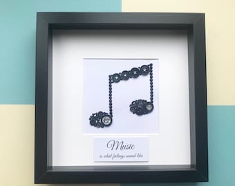 Personalisierte Musiklehrer Geschenk, Lehrer Danke, Lehrer Wertschätzung, Geschenk für Musiklehrer, Musiklehrer Ruhestand, Musiknote Kunst