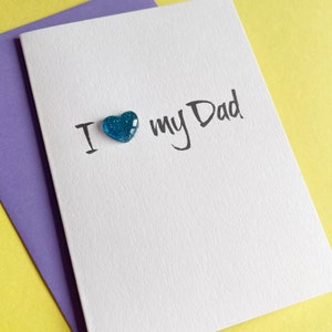 I Love My Dad Karte, Vatertagskarte A6, 3D Karte für Papa