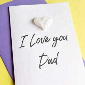 I Love You Dad Karte, Vatertagskarte A6, Karte für Papa