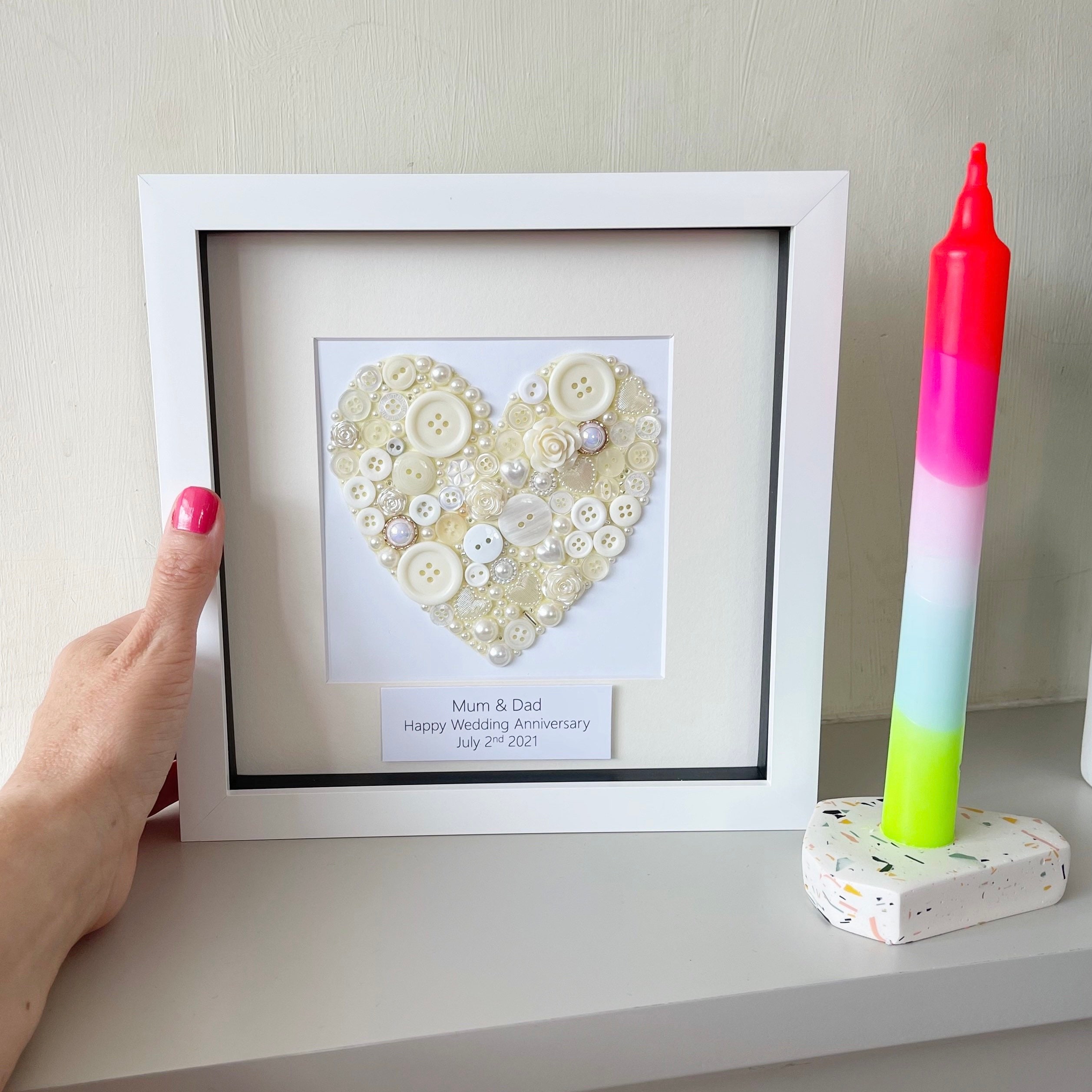Ivory Wedding Anniversary Gift Personalised 14th Anniversary Etsy