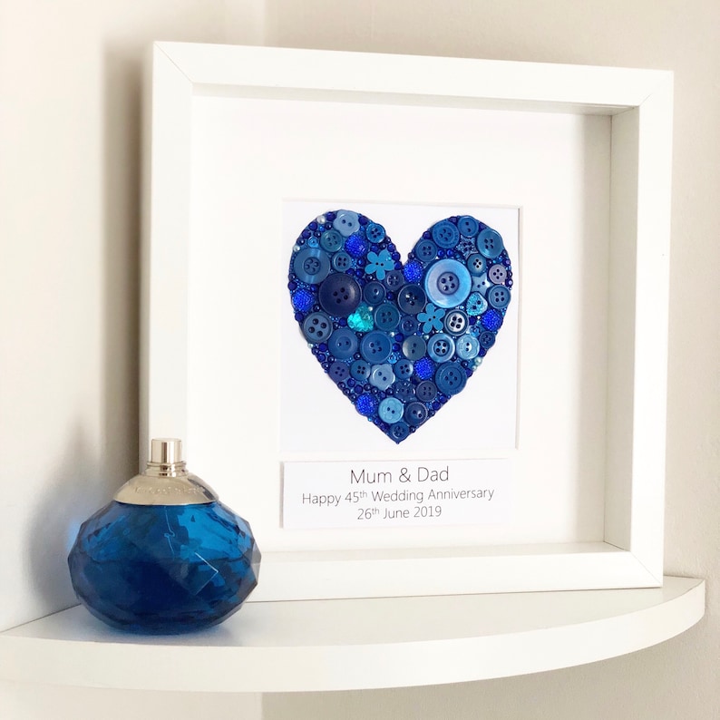 Sapphire Anniversary Gifts Personalised Sapphire Wedding Anniversary Gift 45th
