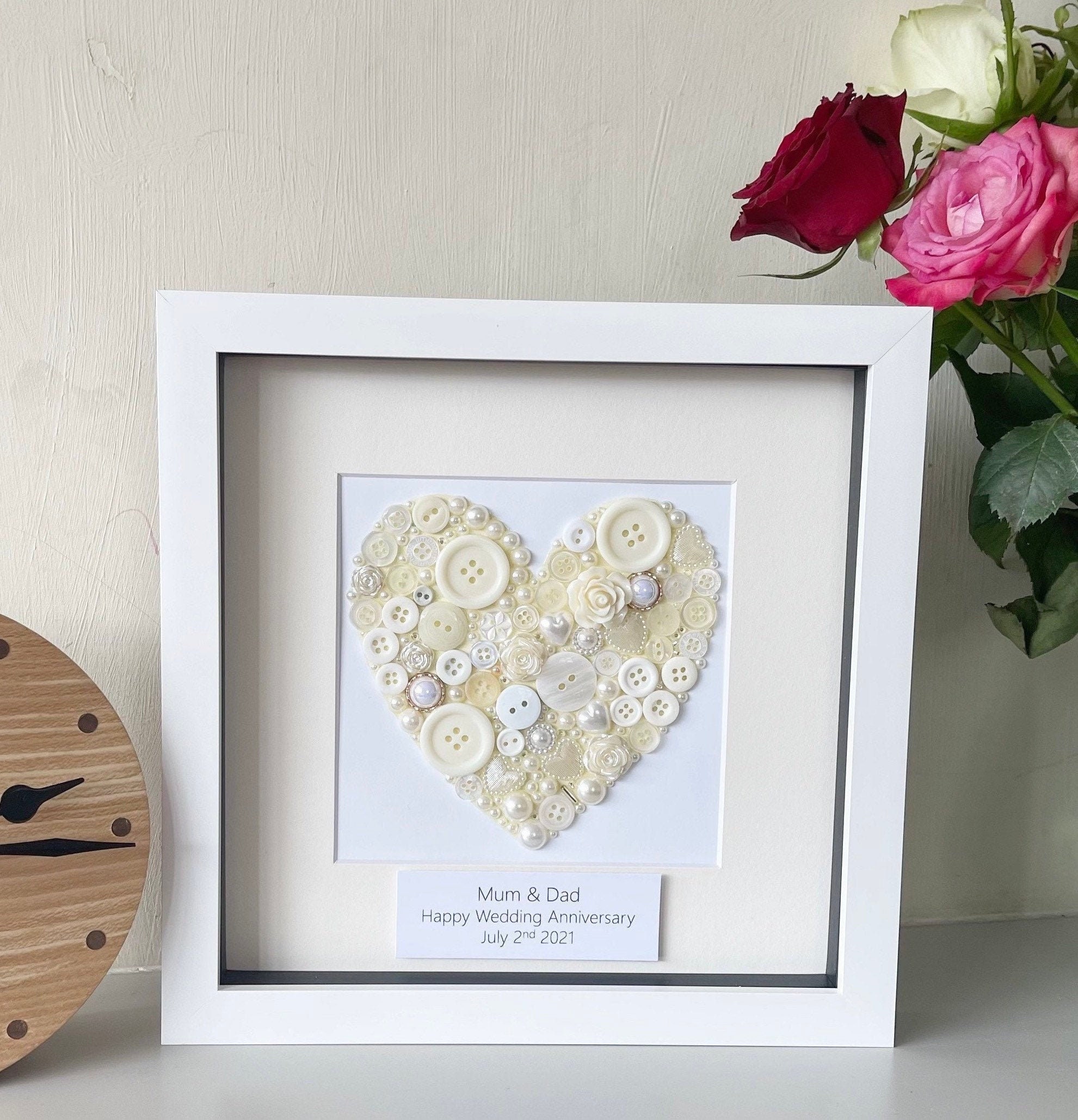 Ivory Wedding Anniversary Gift Personalised 14th Anniversary Etsy