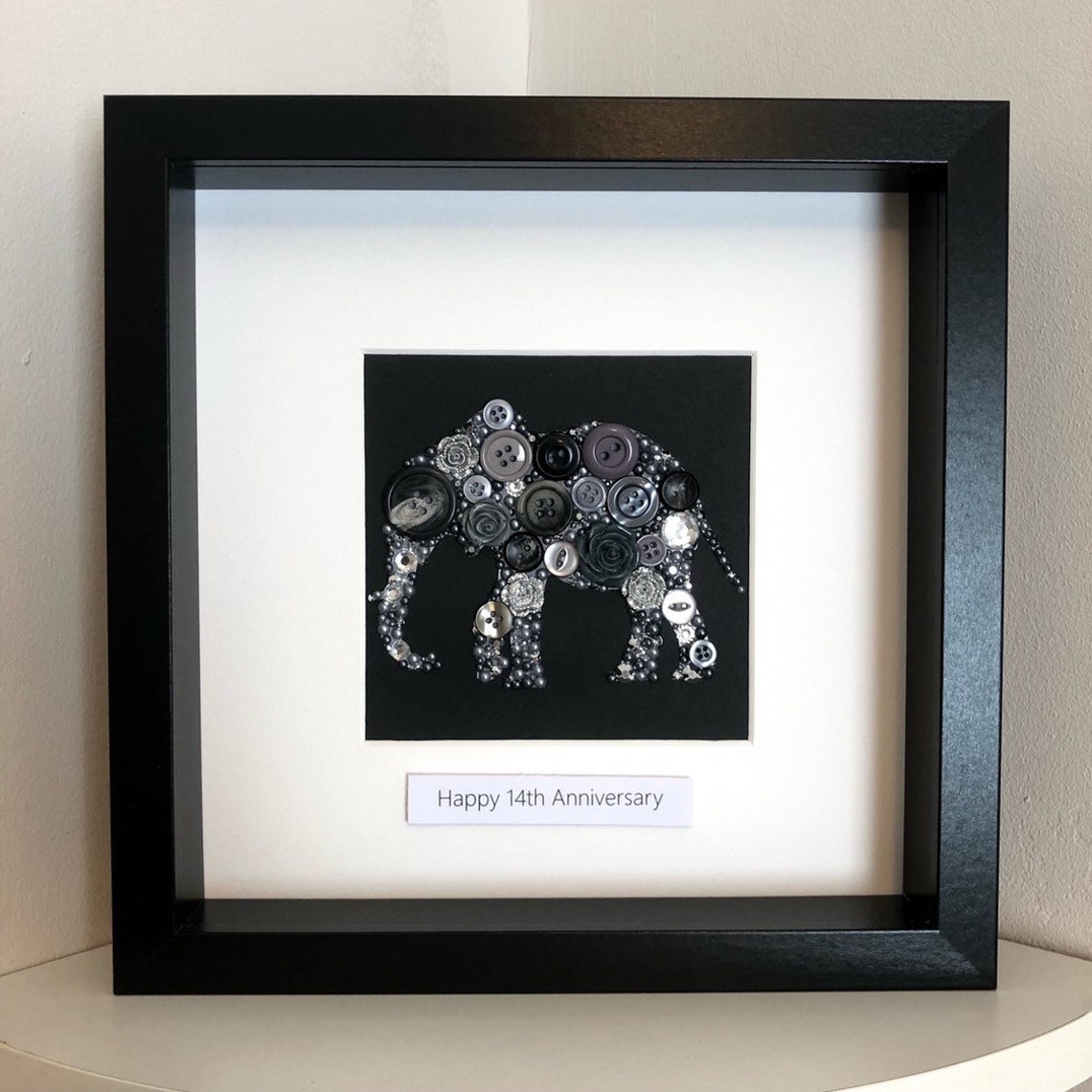 Personalised Ivory Anniversary Gift 14th Wedding Anniversary Etsy