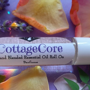 Cottagecore Roll-on perfume Oil, Cottage Garden, Natural and Vegan