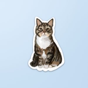 Tabby Cat Sticker