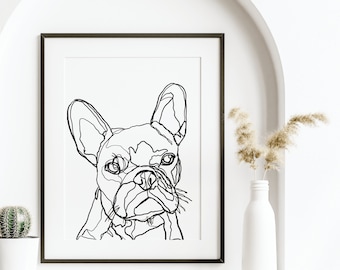 Line Drawing Custom Pet Portrait