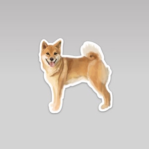 Shiba Inu Dog Weatherproof Vinyl Sticker