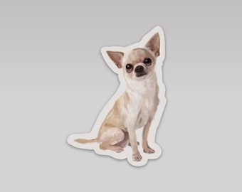 Chihuahua Dog Weatherproof Vinyl Sticker