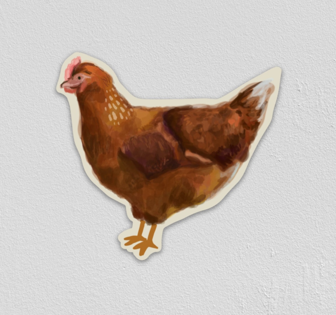 Chicken Sticker - Etsy