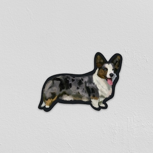 Corgi Vinyl Weatherproof Sticker