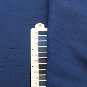 100% Pure Silk Dupioni - English Blue