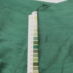 100% Pure Silk Dupioni - Emerald Dark Green