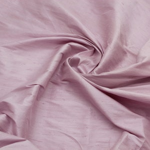 100% Pure Silk Dupioni - Light Lilac