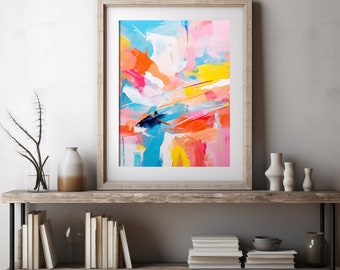 Digital Delight - Abstract Instant Download - Colorful Modern Art for Instant Wall Wow Digital Download Art Instant Printable Contemporary