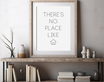 There's No Place Like Home Quote Print - Wizard of Oz Digital Download Wall Art