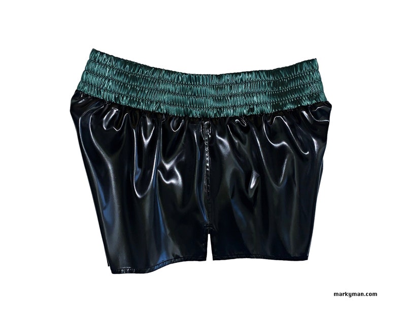 Short brillant M short brillant pantalon de sport wetlook short de sport brillant pantalon de sport satin pantalon de sport brillant satin image 3