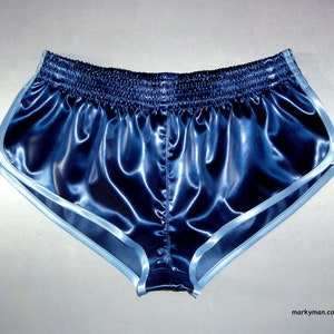 Shorts M extra court 2.0 Satin Sprinters wetlook bleu foncé brillant splendeur 2.0 image 2