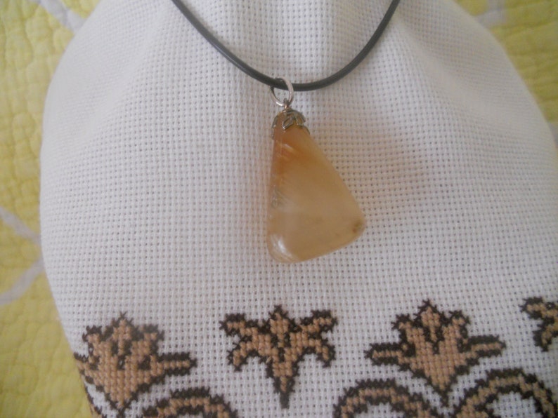 Vintage Agate Pendant. Power Stone Pendant. Semi Precious image 0