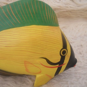 Vintage Wooden Fish Napkin Holder.Wood Fish Figurine. Fish Sculpture. Kitchen Decor. Birthday Gift for Her. image 5