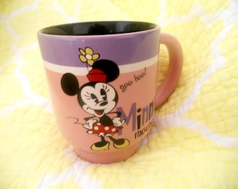 Minnie Mouse Yoo Hoo Pink Coffee and Tea Mug. Original Authentic Disney Store Mug made in Thailand.