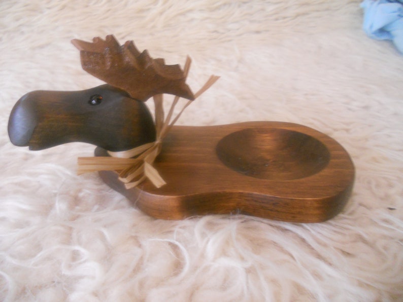 Rudolf the Red Nose Reindeer Wooden Jewelry Tray. Wood image 0