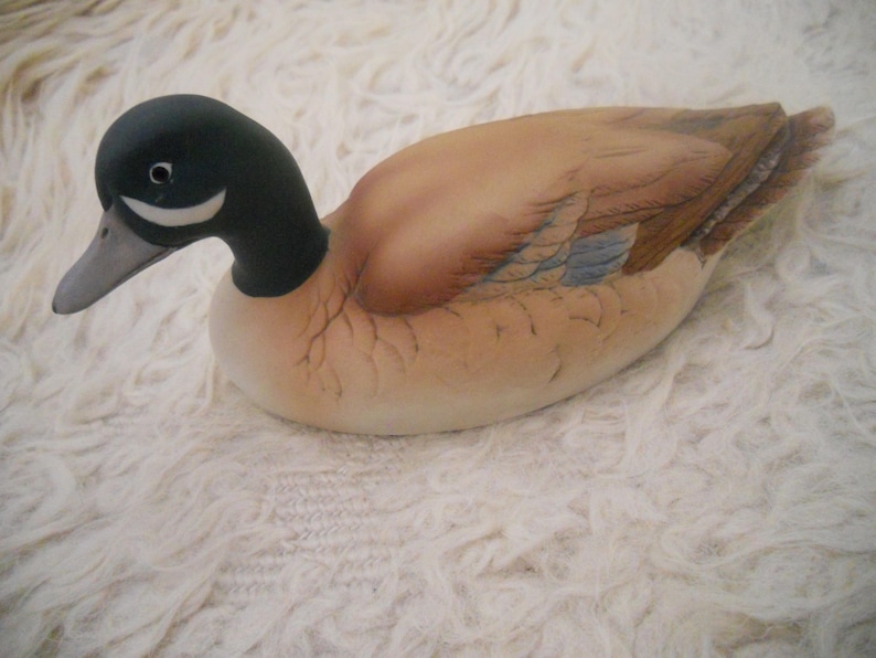 Vintage Andrea by Sadek Blue Winged Teal Porcelain image 0