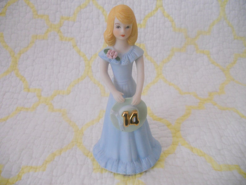 Enesco Growing Up Girls Blonde Age 14.Vintage Collectible image 0