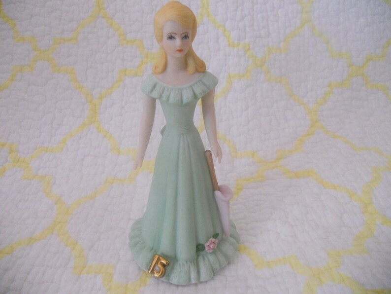 Enesco Growing Up Girls Blonde Age 15. Vintage  Collectible image 0