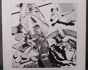 Led Zeppelin In Through the Out Door Swan Song Records Vintage U.S. LP Vinyl Record SS 16002 with inner sleeve. Led Zep Fan Gift.