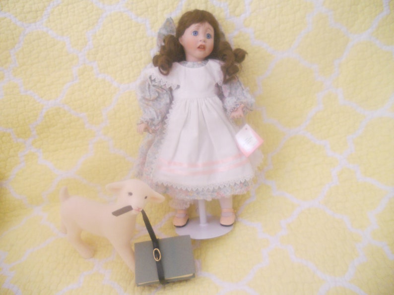 Vintage Mary Had a Little Lamb 1994 Porcelain Doll.Ashton image 0