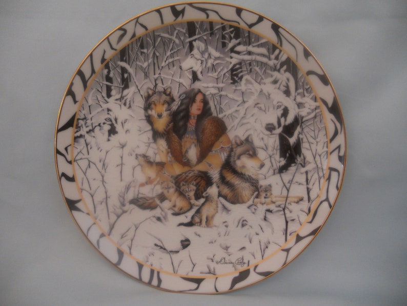 Vintage Native Harmony Collectible Plate.WherePathsMeet image 0