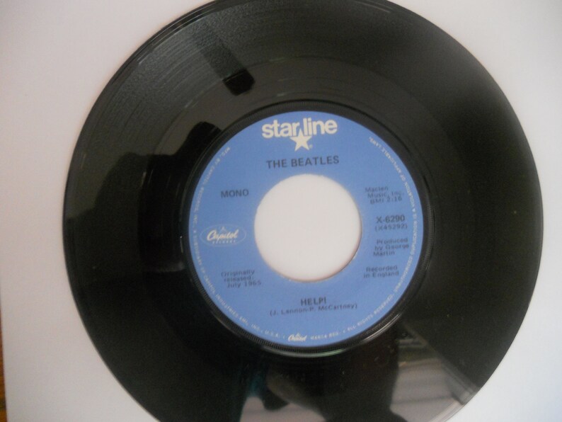 The Beatles Help!/ I'm Down 45 Vinyl Record. Capitol Starline X -6290 ...