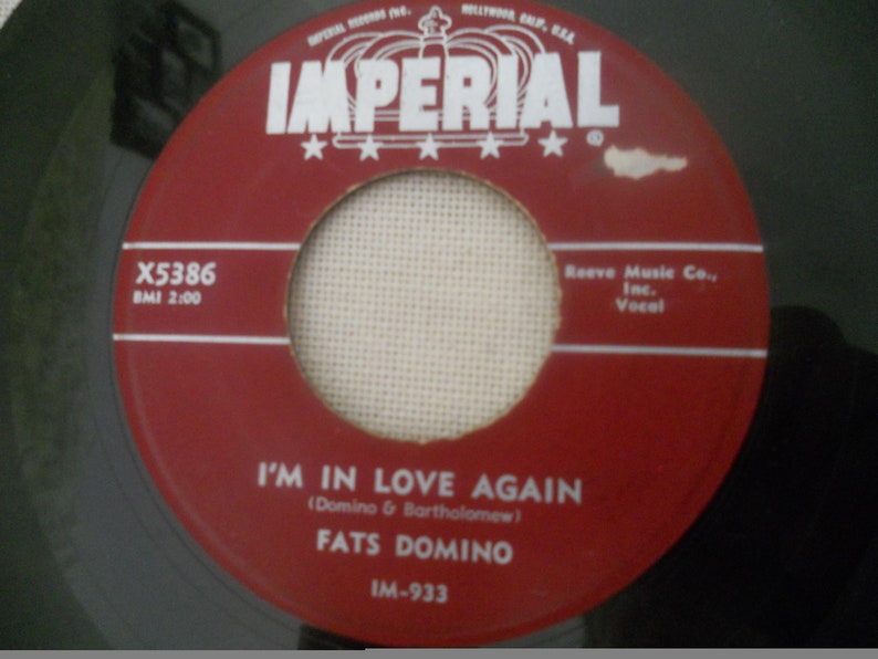 Fats Domino I'm in Love Again/My Blue Heaven 45 RPM Vinyl image 0