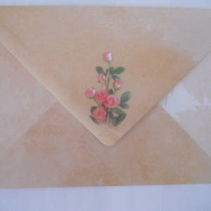 Greeting Card.Hand Embroidered Cross Stitch Card.Two Roses Card.Handcrafted Card.Gift for Her, Girlfriend, Wife. image 7