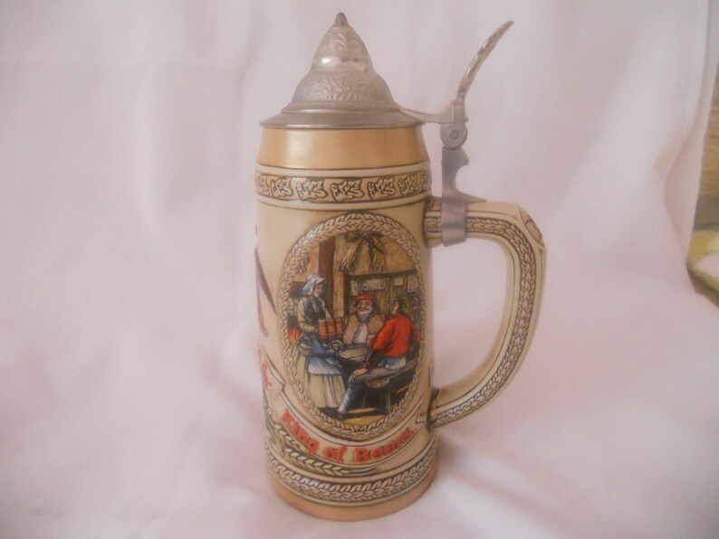 Budweiser Anheuser Bush Beer Stein. King of Beer Limited image 0