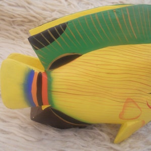 Vintage Wooden Fish Napkin Holder.Wood Fish Figurine. Fish Sculpture. Kitchen Decor. Birthday Gift for Her. image 7