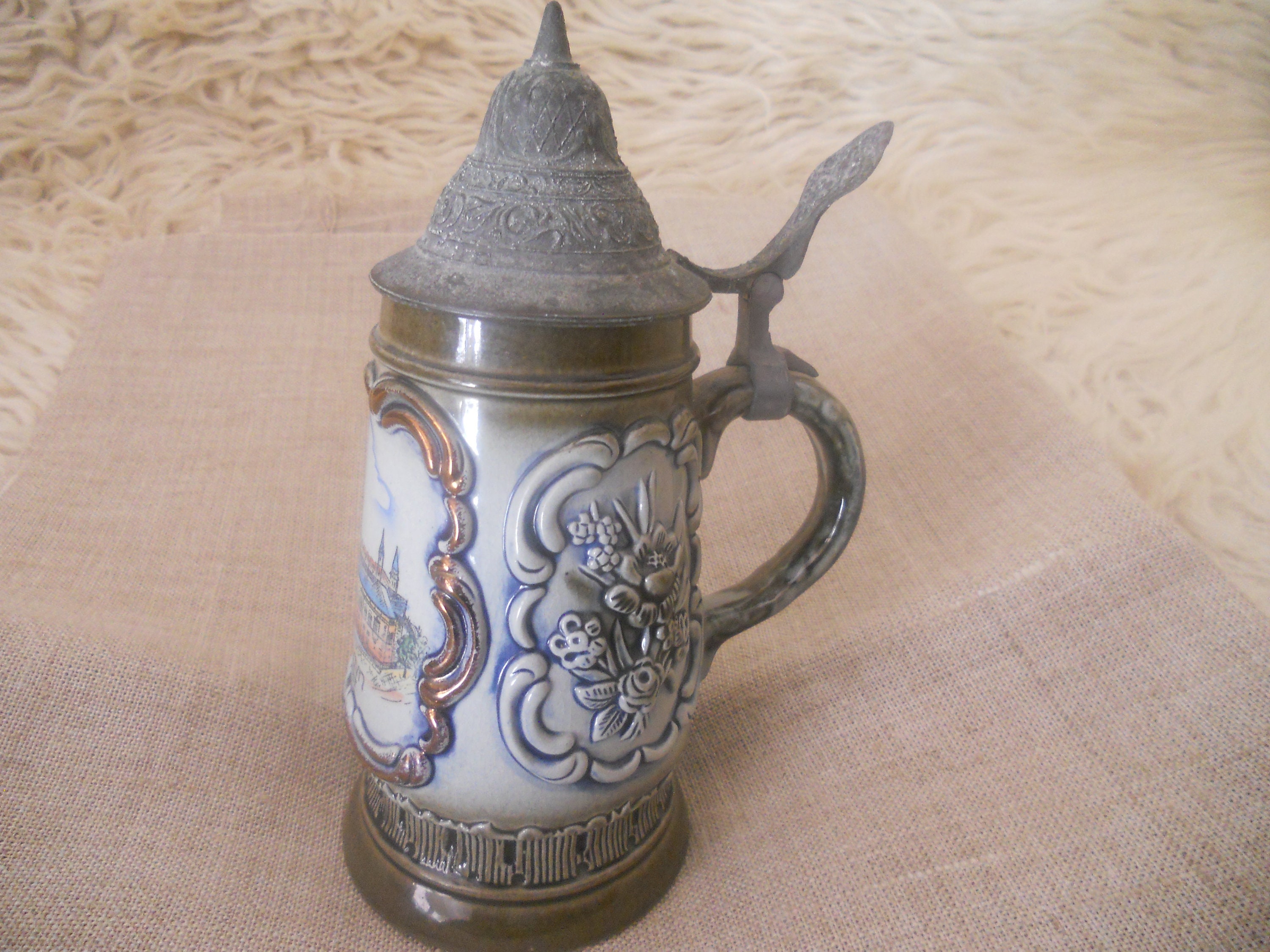 Original King 2 Beer Stein made in Germany. Copenhagen Beer Etsy