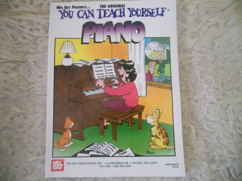 Mel Bay's You Can Teach Yourself Piano Book and CD. Piano image 0