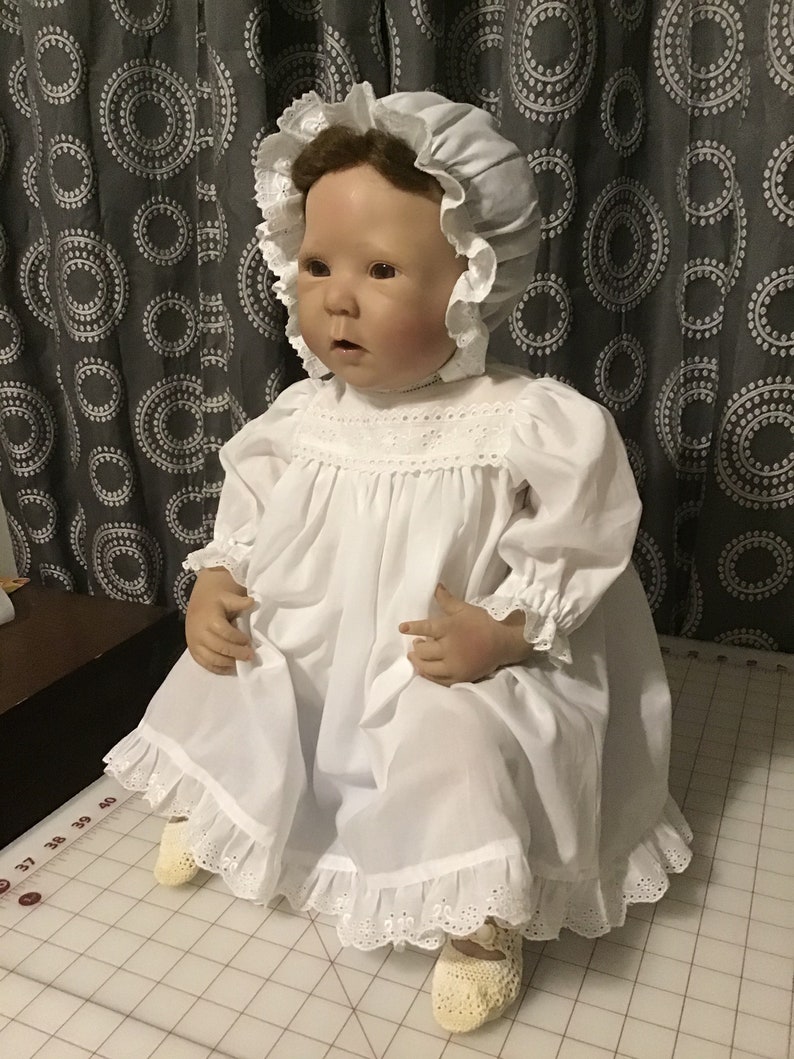 and Panties Bonnet 21 MIddleton Doll White Heirloom Dress