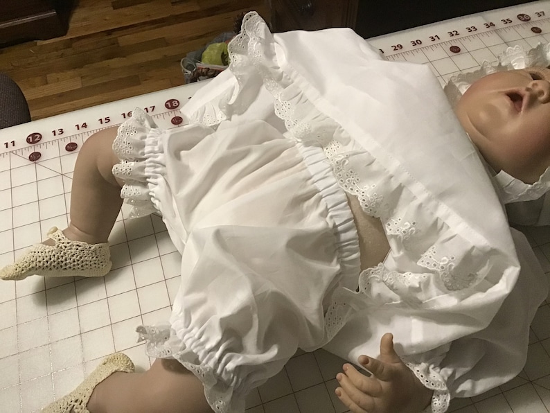 and Panties Bonnet 21 MIddleton Doll White Heirloom Dress