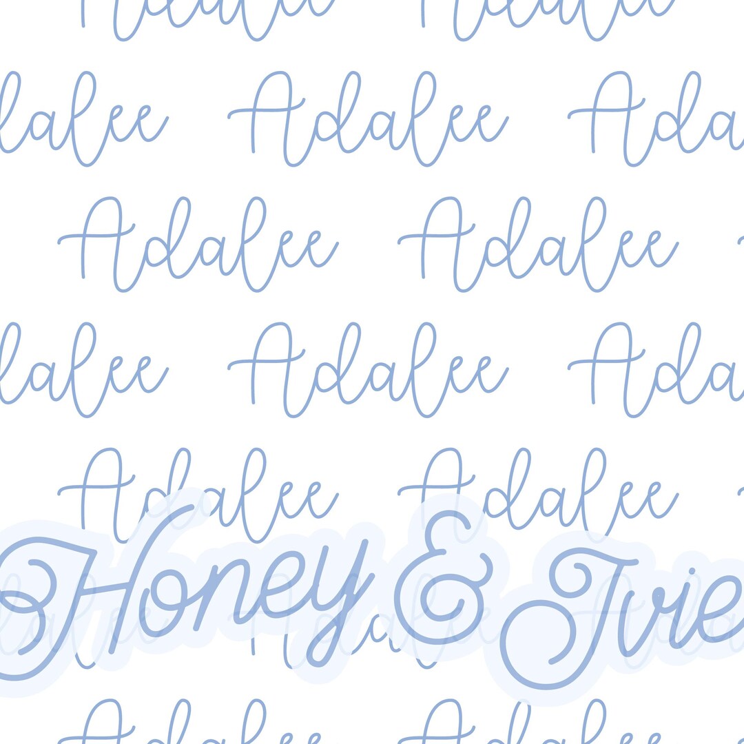 Seamless Name File. Personalized Seamless Name Pattern. Custom Name ...