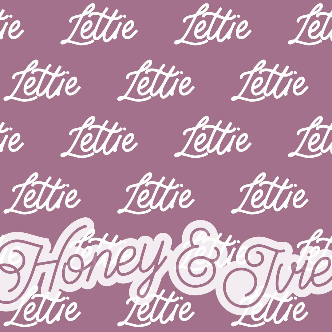 Seamless Name File. Personalized Seamless Name Pattern. Custom Name ...