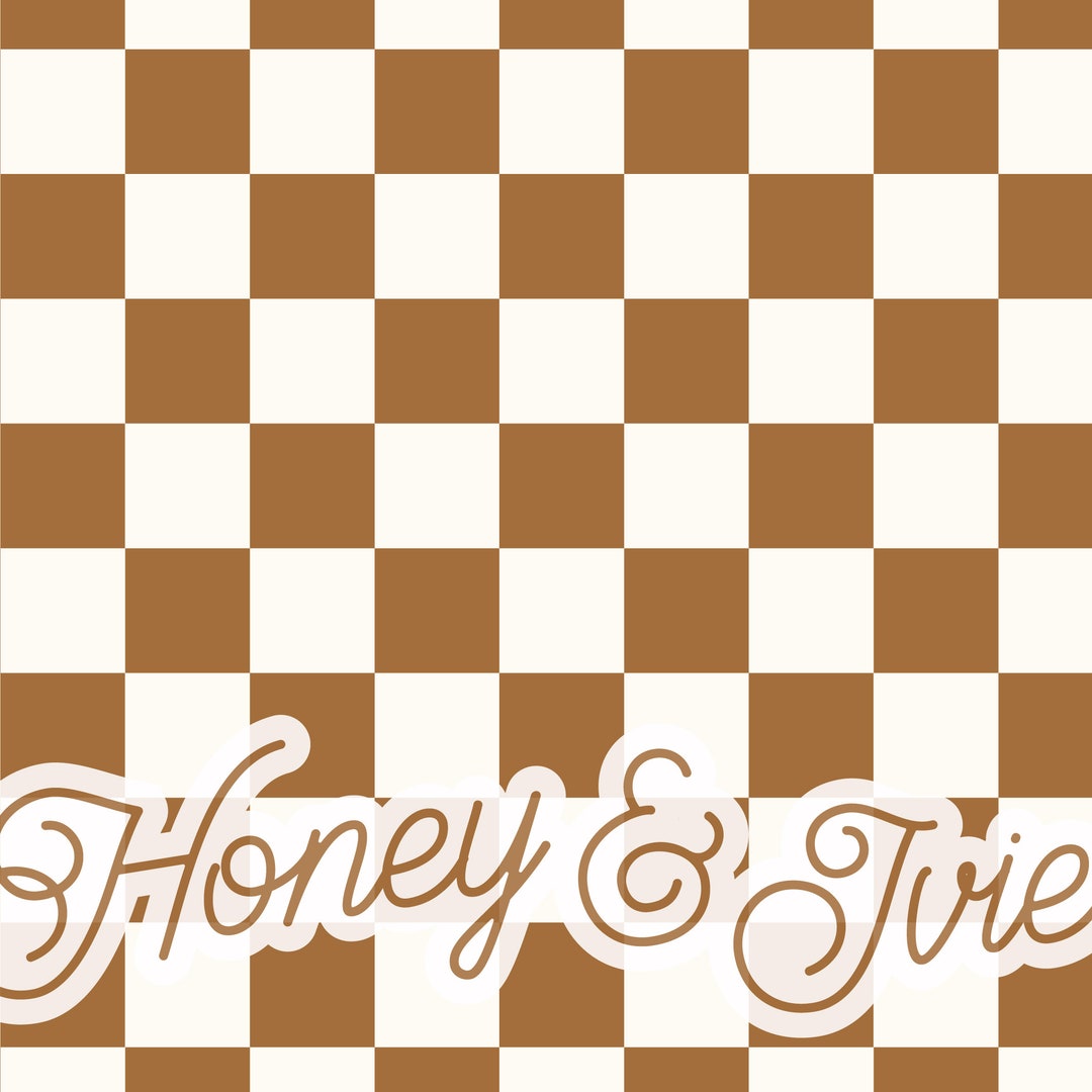 Checkerboard: Hazel Rust + Buff. Seamless File. Seamless Pattern. Check ...