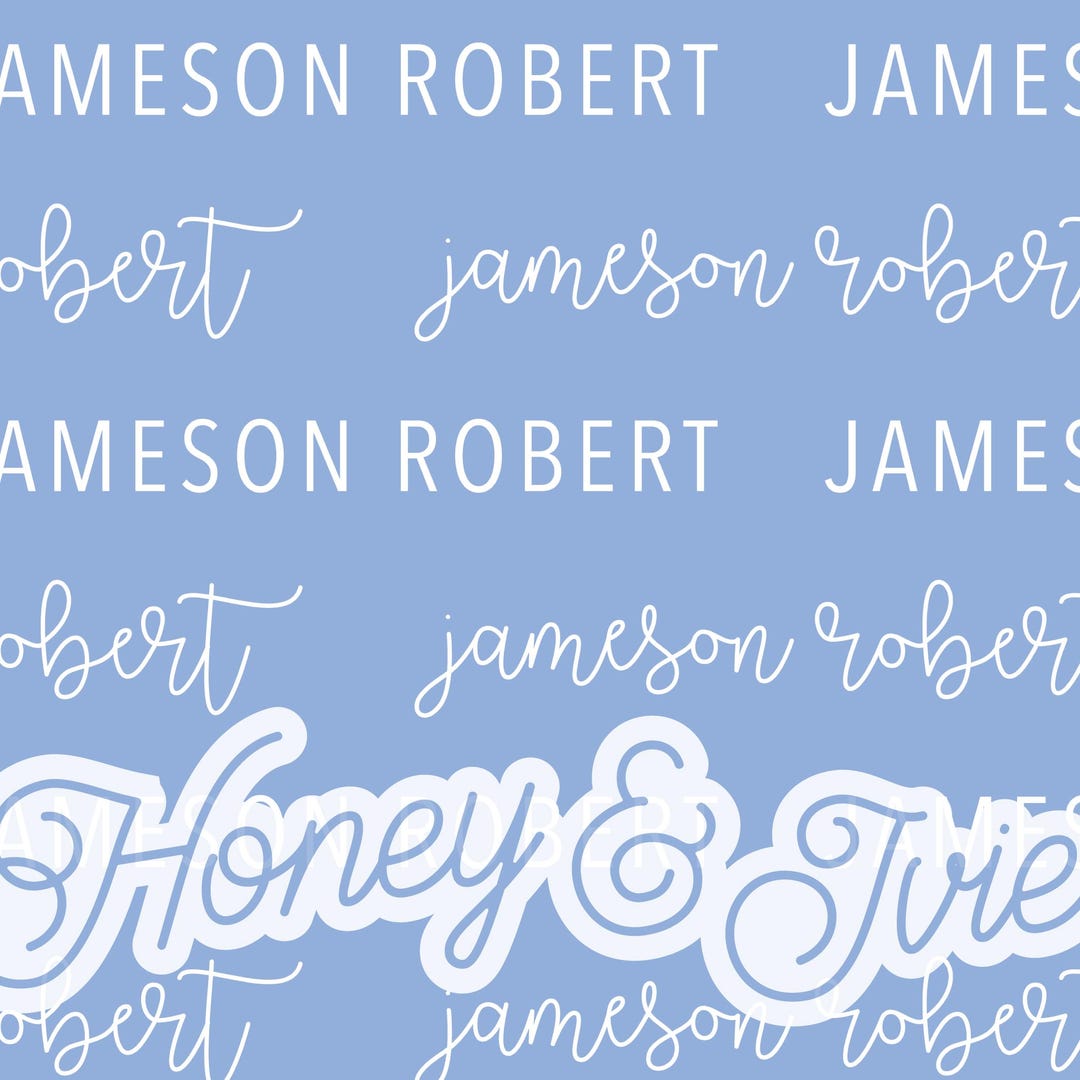 Customised Name Files Seamless Name File. Personalized Seamless Name Pattern. Custom Name ...
