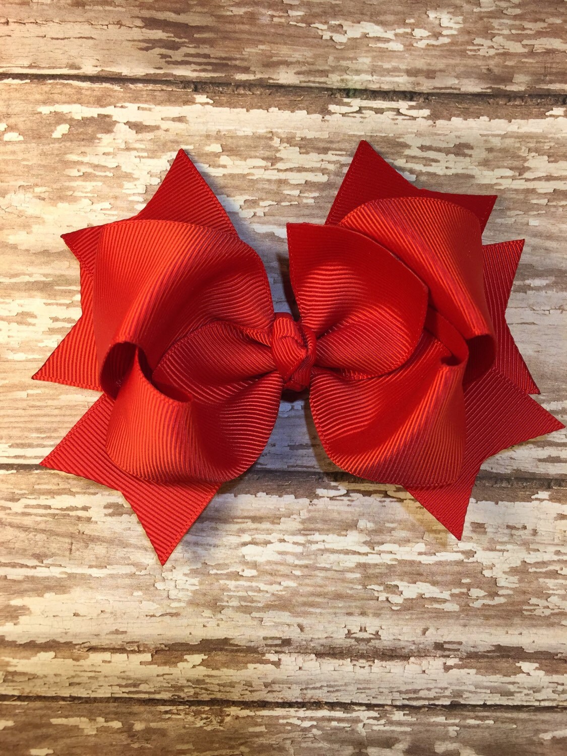 Red hair bow