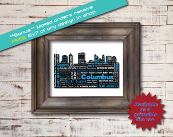 Cleveland Ohio Browns Cavaliers Indians Word Art Etsy