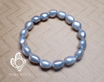 Baroque Grey Freshwater Pearl Bracelet (9-12mm)