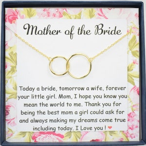 Mother of the Bride necklace, Gift for mom on wedding day Mother of the Groom gift, mother of the bride gift from daughter, mom wedding gift image 10